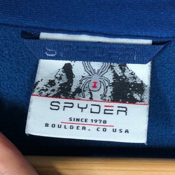 SPYDER Blue Encore  Full Zip Fleece Jacket Mid Layer Size Small - Picture 4 of 8